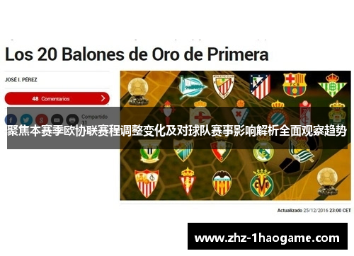 聚焦本赛季欧协联赛程调整变化及对球队赛事影响解析全面观察趋势